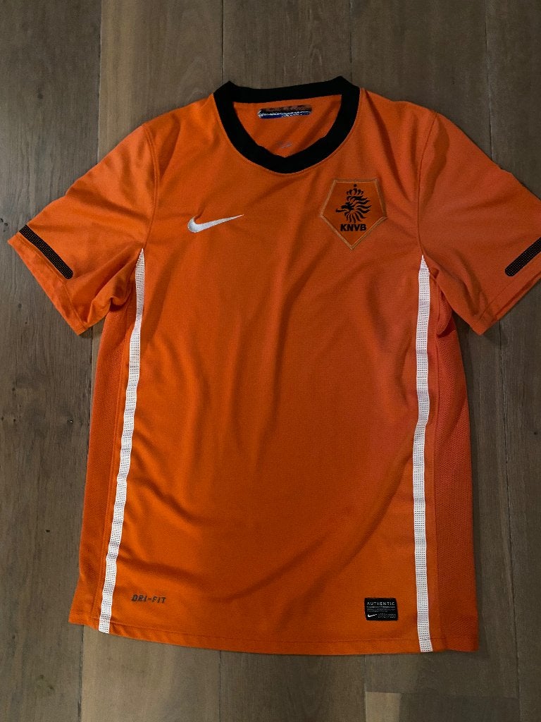 Nederlands Elftal Thuisshirt Oranje KNVB Nike Dri-Fit, Sport en Fitness, Voetbal, Zo goed als nieuw, Shirt, Maat S, Ophalen of Verzenden