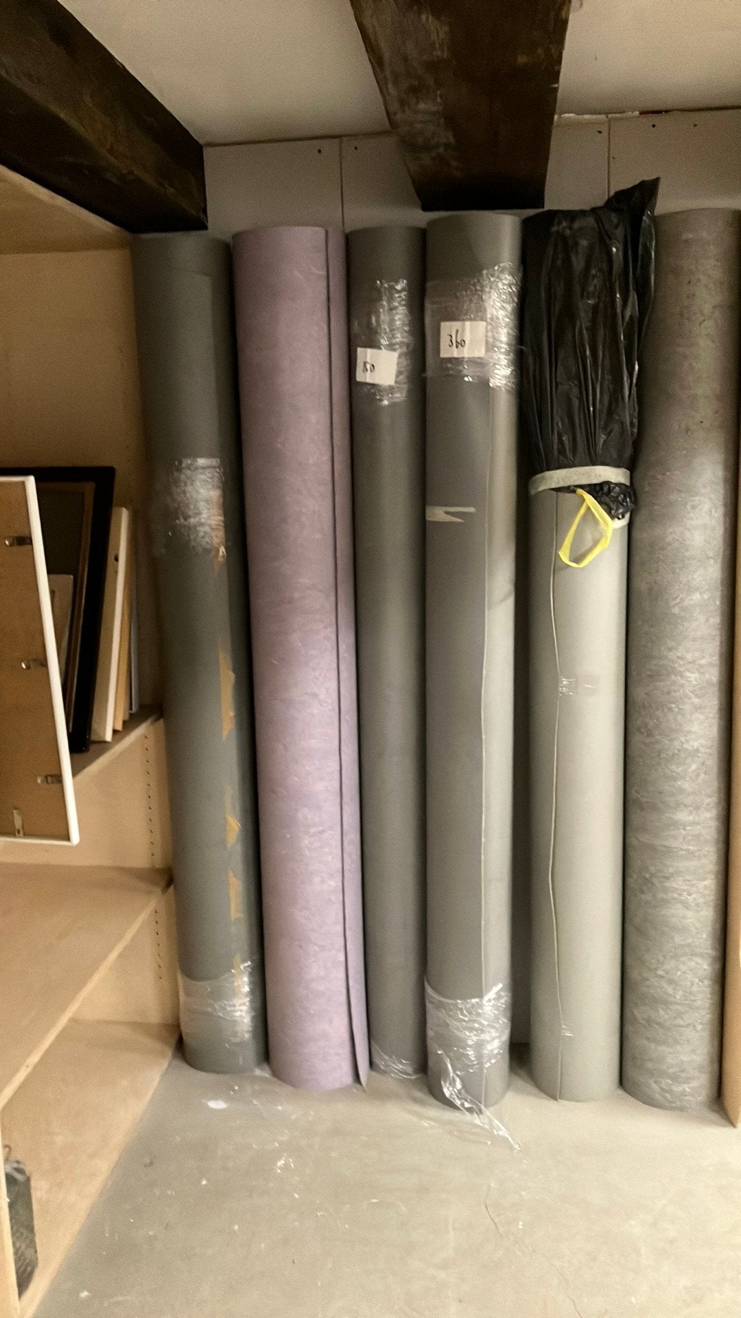 Diverse reststukken Marmoleum, Ophalen, Nieuw, Grijs, Rechthoekig