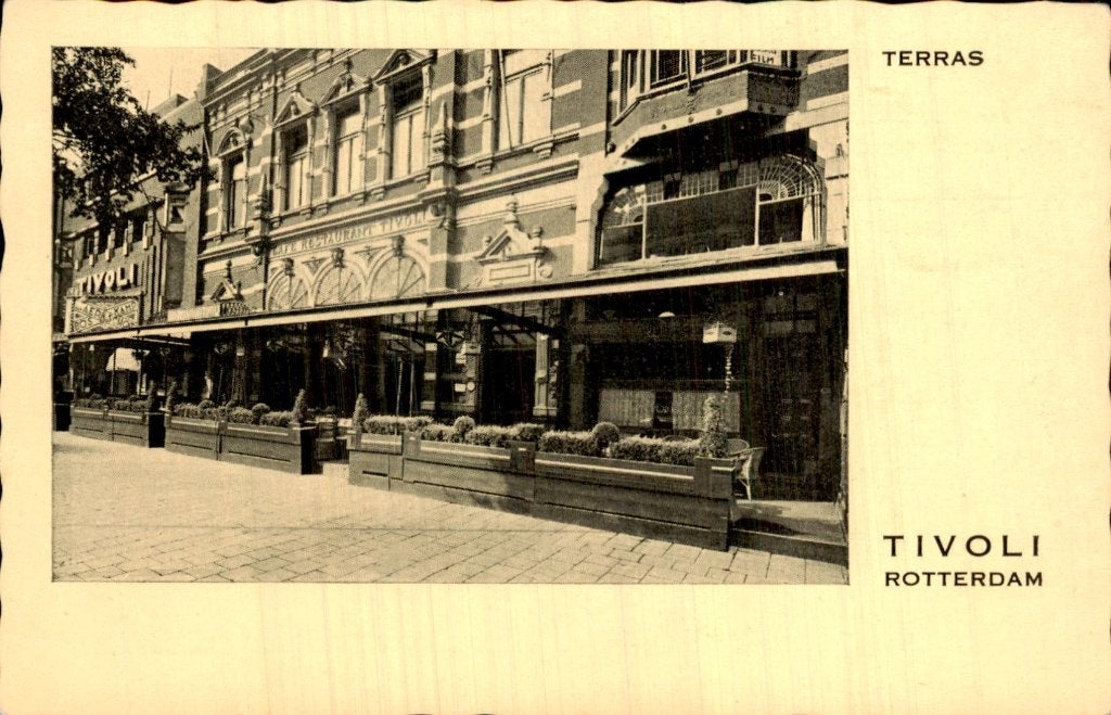 Rotterdam - Tivoli - Terras, Ophalen of Verzenden, 1920 tot 1940, Ongelopen, Zuid-Holland