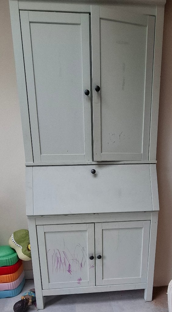 Ikea kast met buro plank, Ophalen, Gebruikt, Met deur(en), 50 tot 100 cm