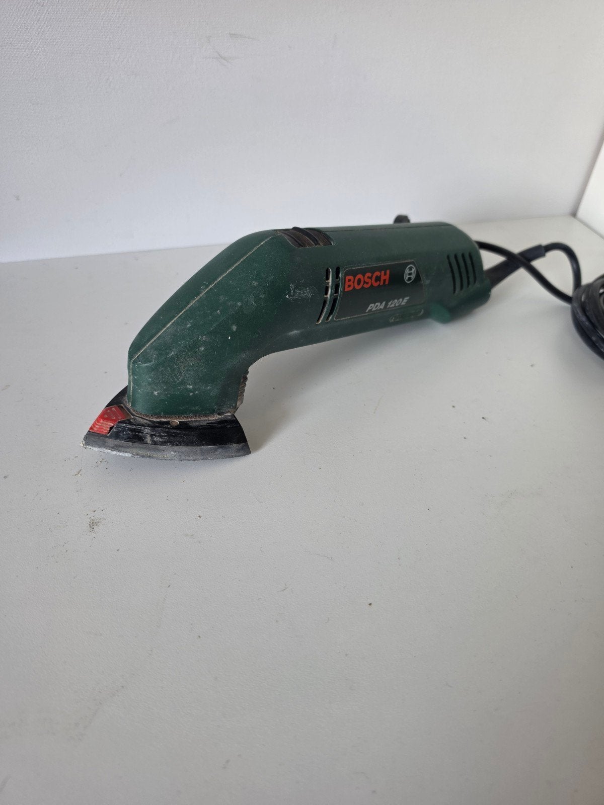 Bosch PDA 120 E vlakschuurmachine, Doe-het-zelf en Verbouw, Ophalen of Verzenden, Gebruikt, Minder dan 600 watt, Vlakschuurmachine