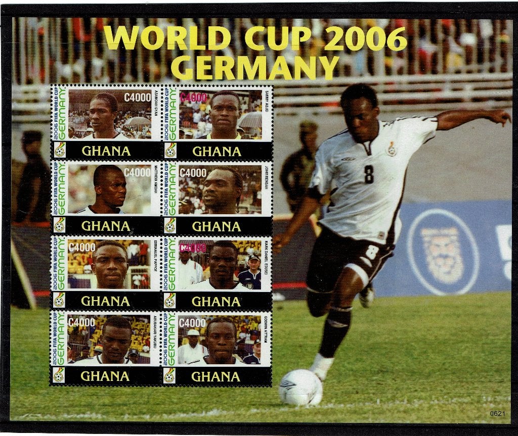 GHANA 2006 PF BLOK VOETBAL SPORT SOCCER, Ophalen of Verzenden, Postfris, Sport