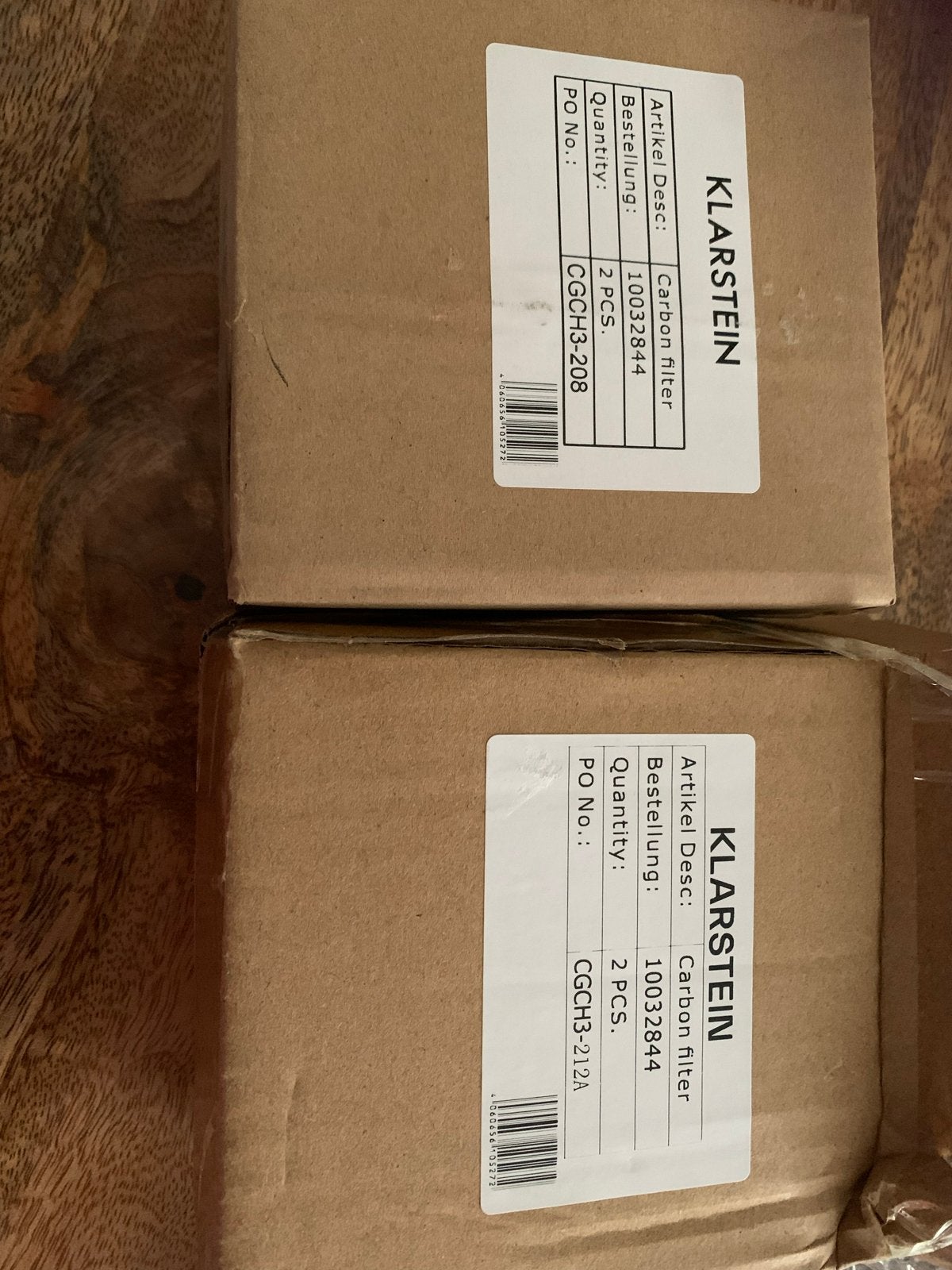 Klarstein Carbon filter 10032844 voor afzuigkap (4 stuks), Ophalen of Verzenden, Nieuw, Recirculatie