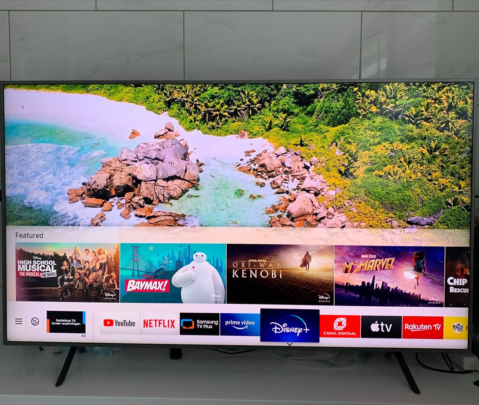 Samsung 55 inch 4K Smart TV wifi youtube netflix Crystal UHD, Audio, Tv en Foto, Televisies, Ophalen, LED, 50 Hz, Zo goed als nieuw