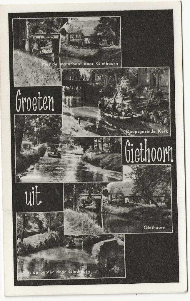 Jt31-54  Giethoorn, Verzenden, 1960 tot 1980, Gelopen, Overijssel