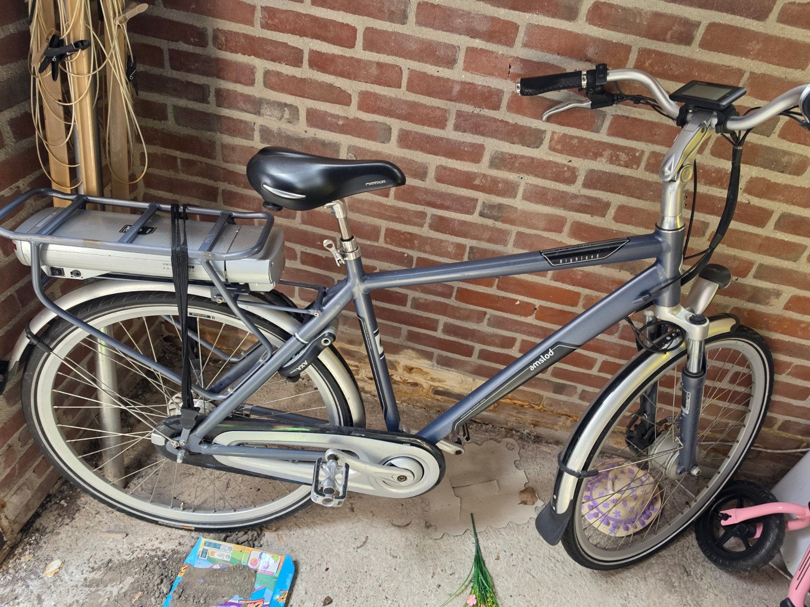 Amslod Highland E-bike - Gebruikt, Fietsen en Brommers, Gebruikt, 51 tot 55 cm, 30 tot 50 km per accu, Ophalen