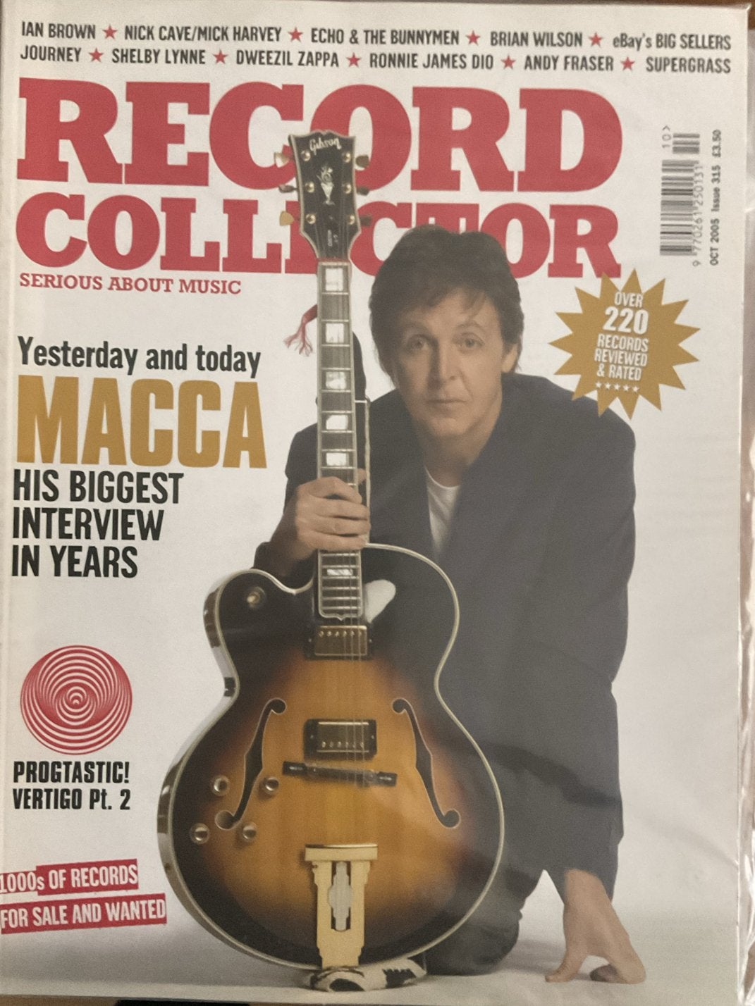 Record Collector Magazine - Oktober 2005 - MaCartney Intervi, Boeken, Ophalen of Verzenden, Gelezen, Muziek, Film of Tv