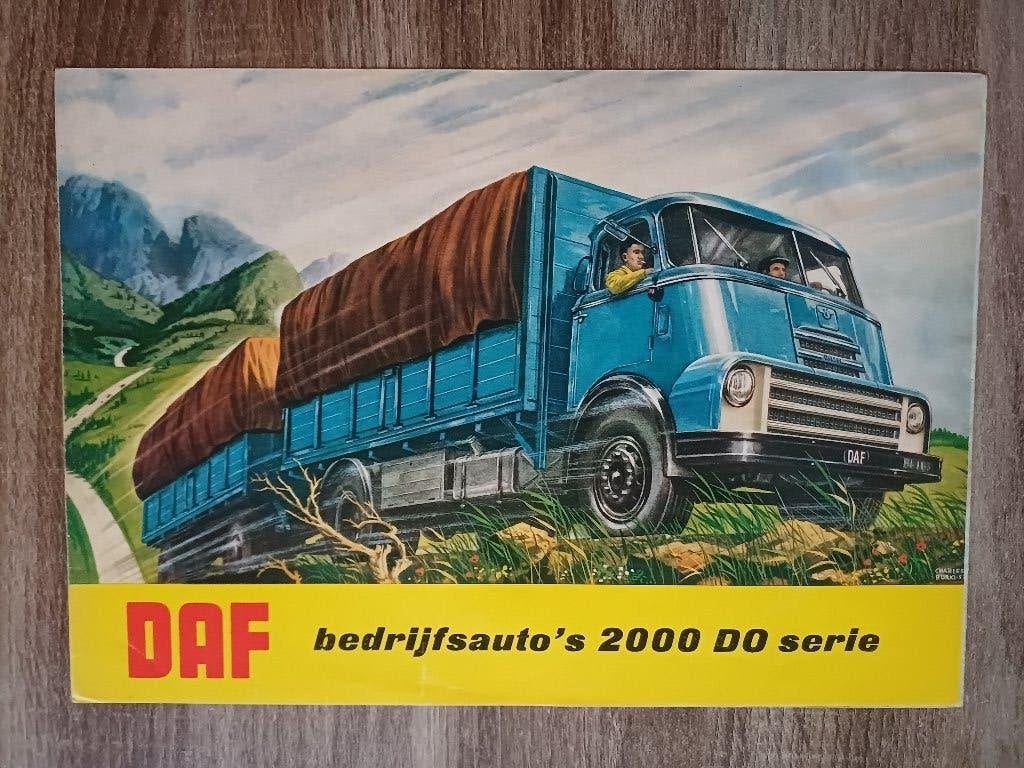 Daf Bedrijfsauto's 2000 DO serie brochure, Ophalen of Verzenden, Gelezen, Overige merken
