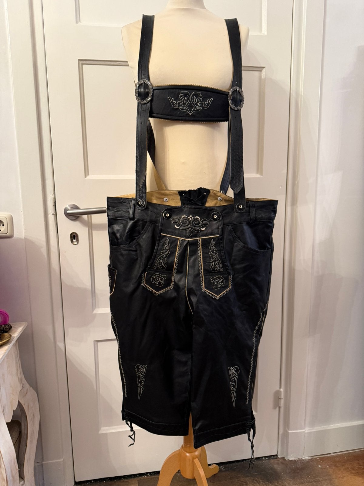 Tiroler lederhose maat 52 leer van Tiroler chic, Ophalen of Verzenden, Zo goed als nieuw