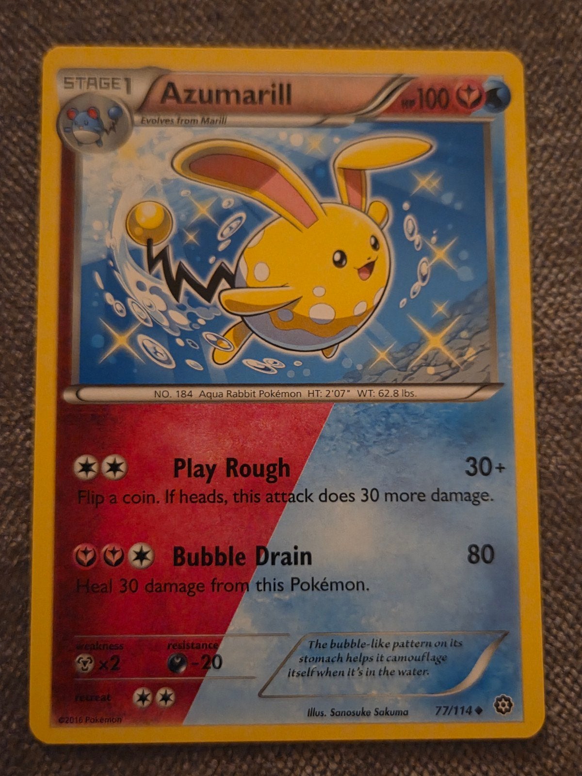 Pokémon Azumarill (sts 77), Ophalen of Verzenden