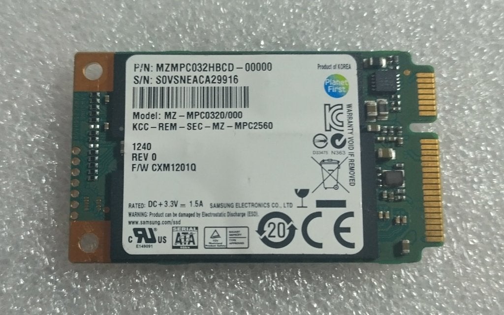 32GB mSATA SSD Samsung CA29916, Computers en Software, Ophalen of Verzenden, Samsung