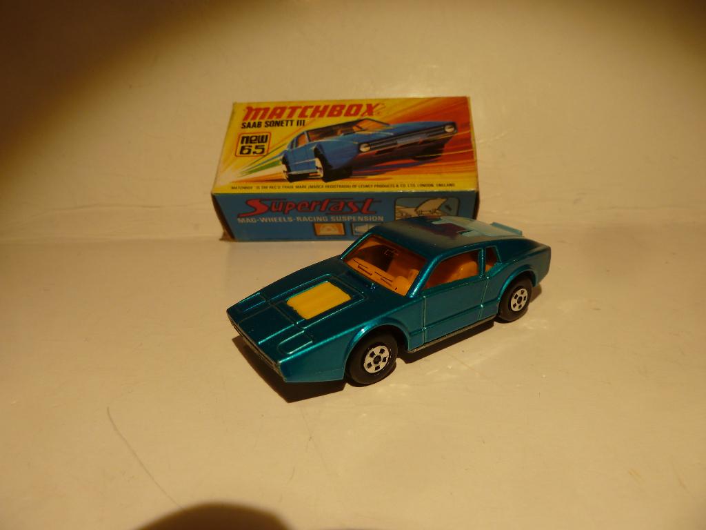 MATCHBOX 65 :     SAAB SONETT III     EN ! weer: MINT/BOXED, Hobby en Vrije tijd, Modelauto's | Overige schalen, Ophalen of Verzenden