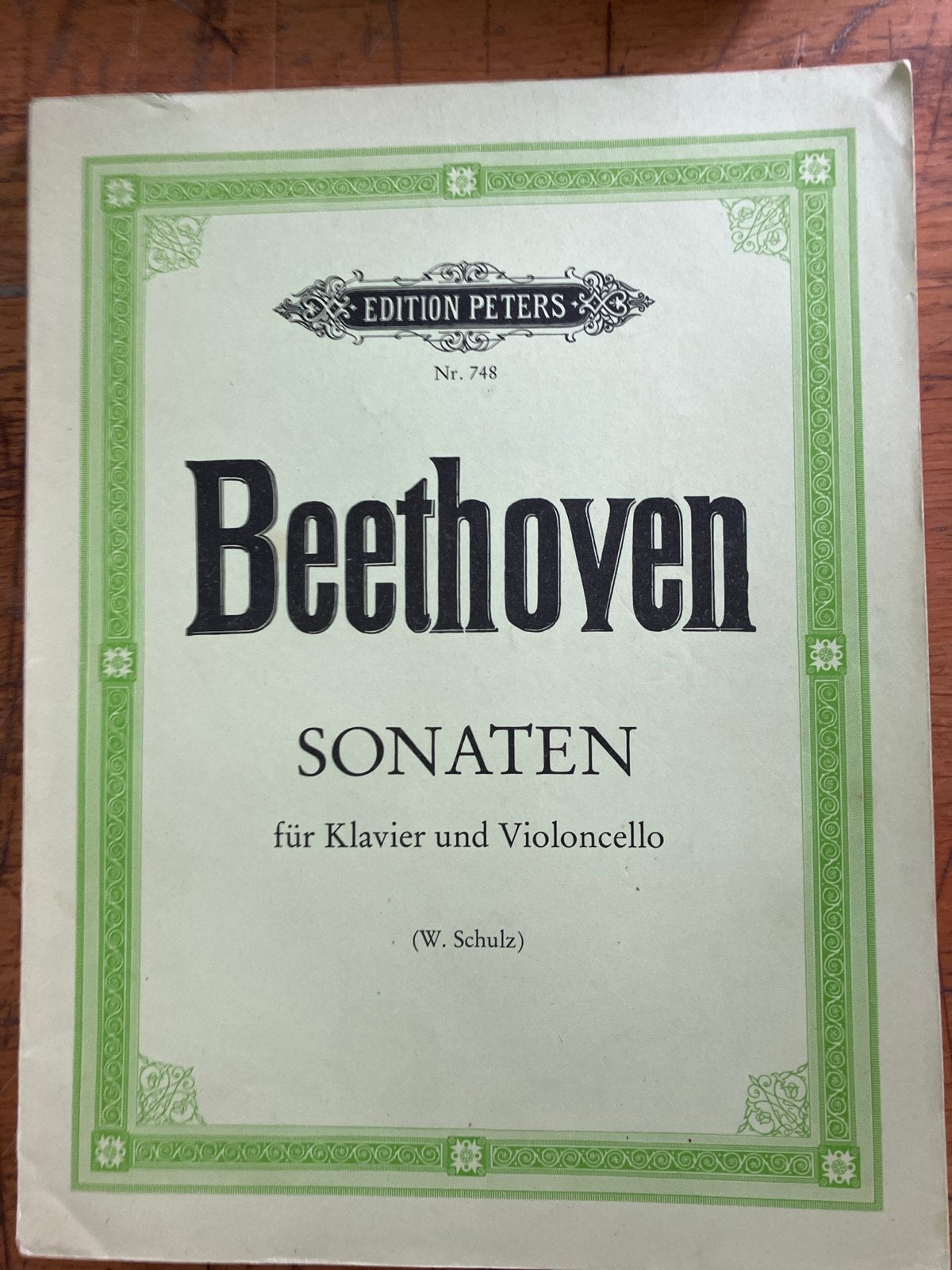 Beethoven Sonaten voor Klavier en Violoncello - Edition Pete, Gebruikt, Klassiek, Ophalen of Verzenden, Artiest of Componist