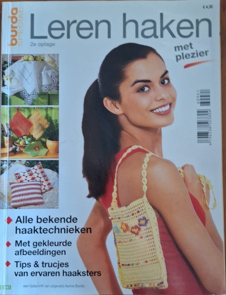 Leren haken met plezier - Burda, Verzenden, Zo goed als nieuw, Haken, Patroon of Boek