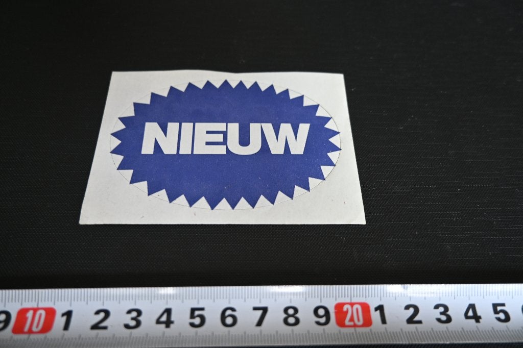 sticker NIEUW, Verzamelen, Stickers, Zo goed als nieuw, Ophalen