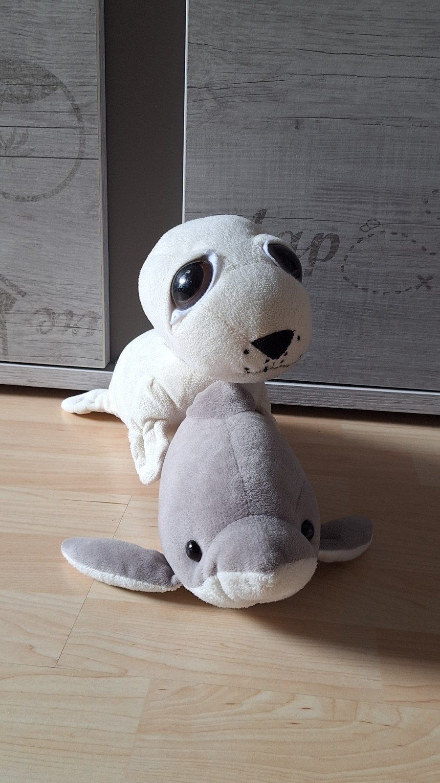 Knuffel zeehond en dolfijn, Gebruikt, Overige typen, Ophalen of Verzenden, Klein (minder dan 20 cm)
