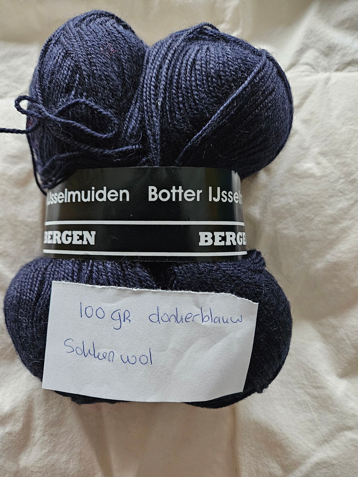 Donkerblauw botter sokken breigaren 100 gram., Ophalen of Verzenden, Nieuw, Breien of Haken, Wol of Garen