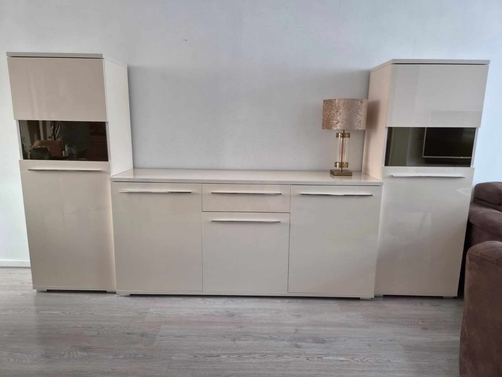 Dressoir + 2 vitrinekasten, Ophalen of Verzenden