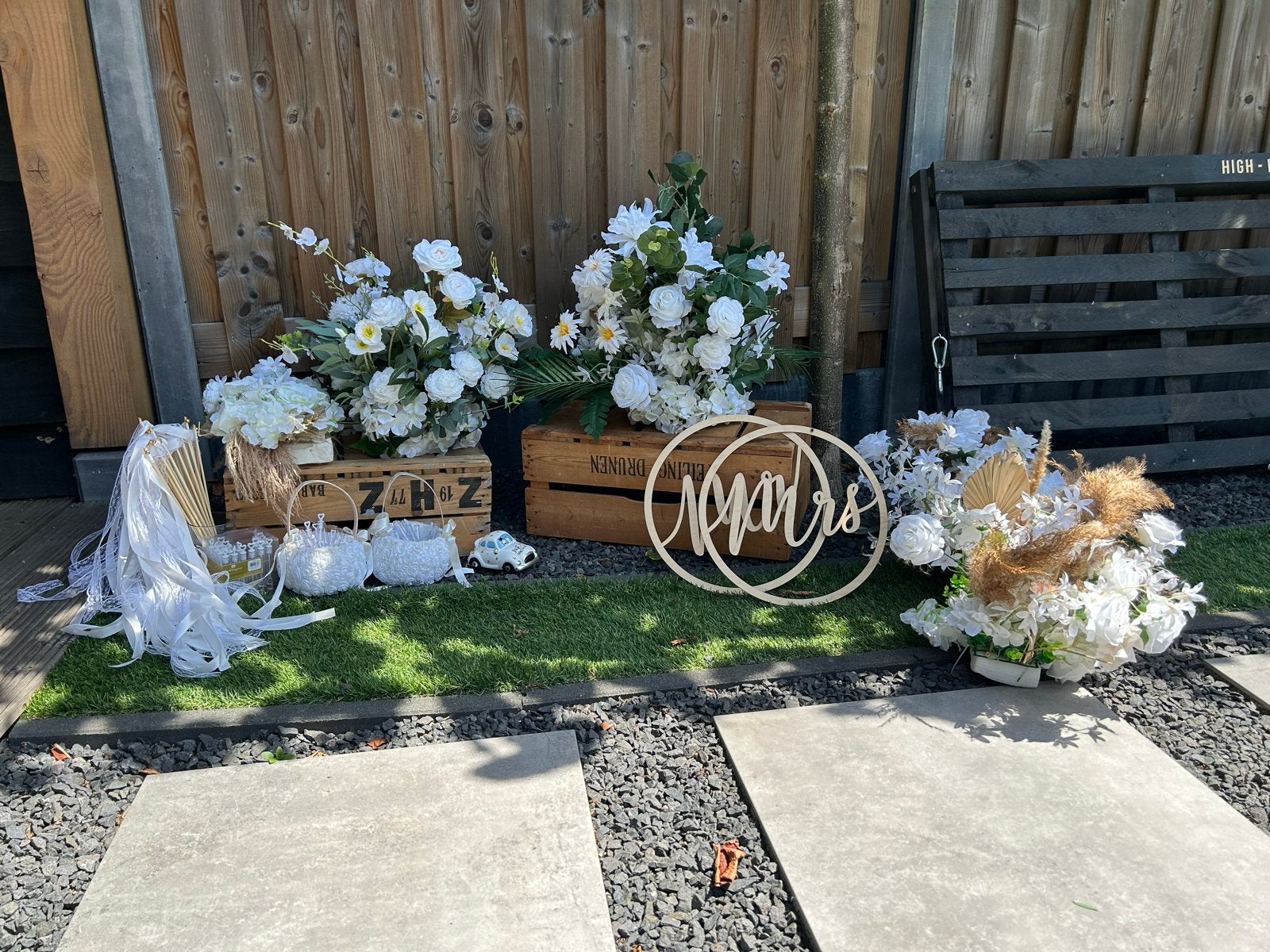 Bruiloft decoratie pakket - Compleet voor een onvergetelijke, Hobby en Vrije tijd, Ophalen, Zo goed als nieuw, Versiering, Geboorte of Huwelijk