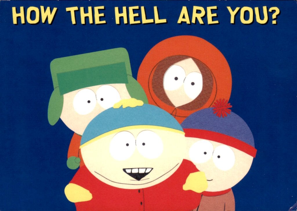 filmkaart, Southpark, how the hell are you?, Ophalen of Verzenden, 1980 tot heden, Ongelopen, Cultuur en Media