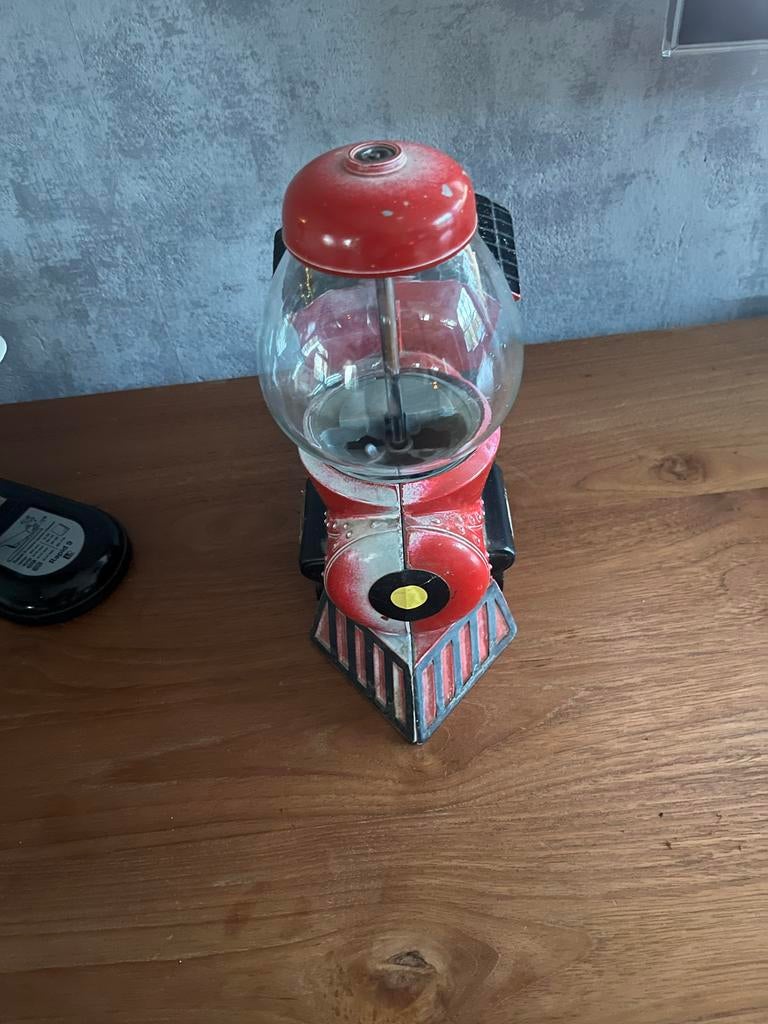 Vintage Gumbalmachine Locomotief Model - Snoepautomaat, Ophalen of Verzenden, Gebruikt