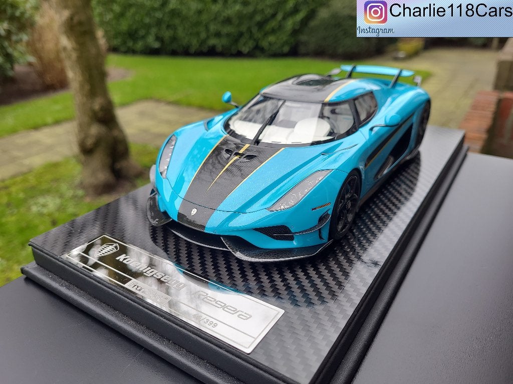 FrontiArt 1/18 Koenigsegg Regera – Pearl Blue, Ophalen of Verzenden, Nieuw, Overige merken