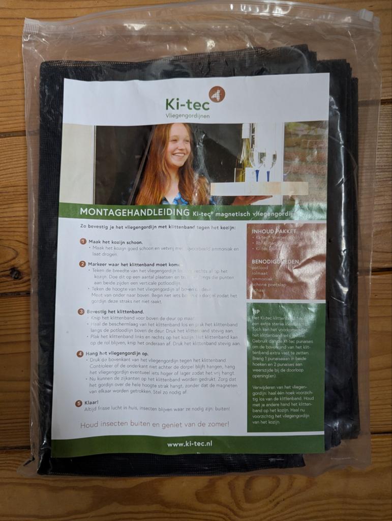 Ki-tec vliegen hor 90 x 205, Ophalen of Verzenden, Nieuw, 80 tot 100 cm, 200 tot 215 cm