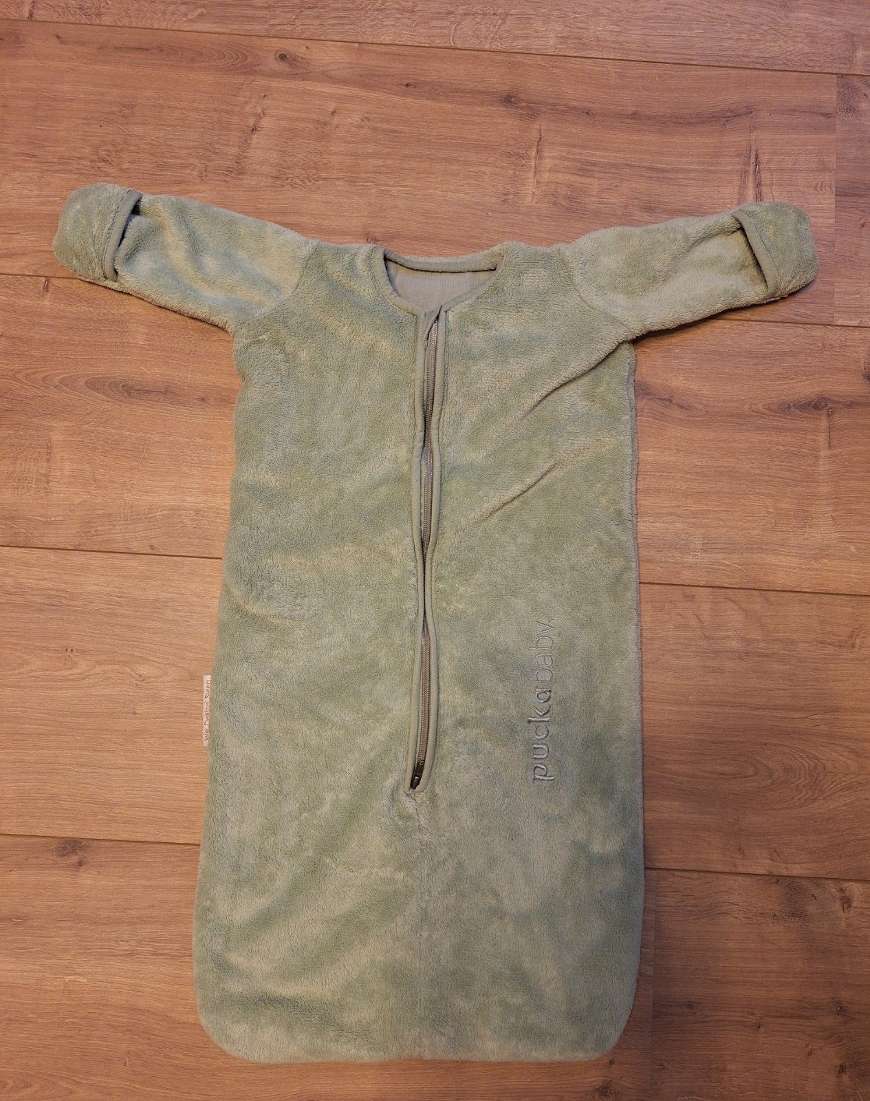 Puckababy newborn slaapzak teddy, Groen, Gebruikt, Puckababy, Ophalen of Verzenden