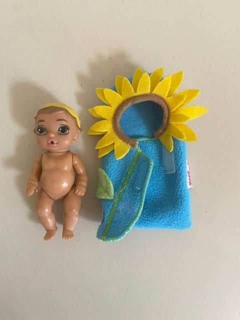 Zonnige zonnebloem Zapf Baby born Surprise Serie 2., Ophalen, Zo goed als nieuw, Babypop