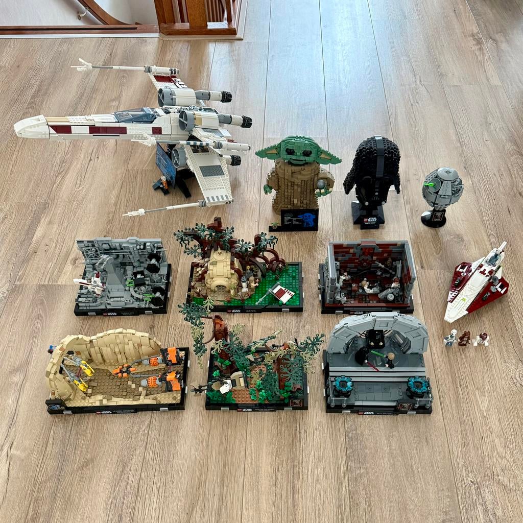 LEGO Star Wars Collectie 11 Sets | Diorama’s + X-Wing, Ophalen, Gebruikt, Star Wars, Lego