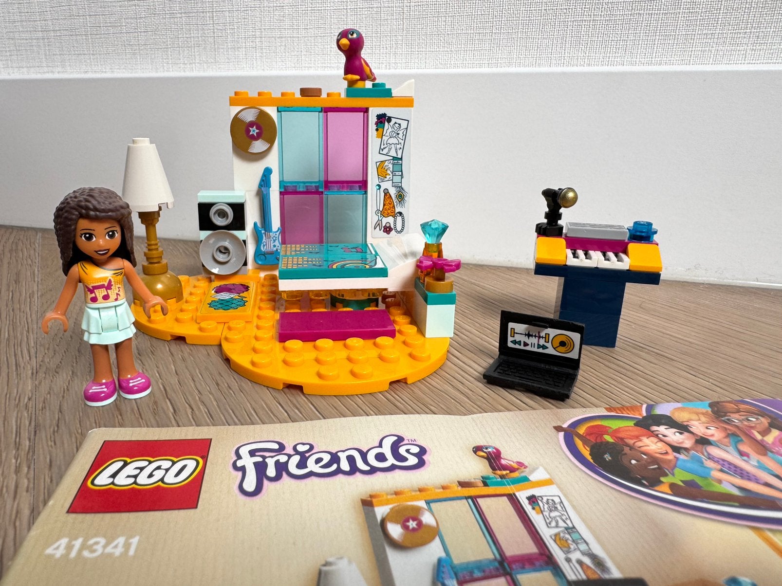 100% compleet Lego Friends 41341 Andrea’s Slaapkamer, Lego, Friends, Ophalen of Verzenden, Zo goed als nieuw