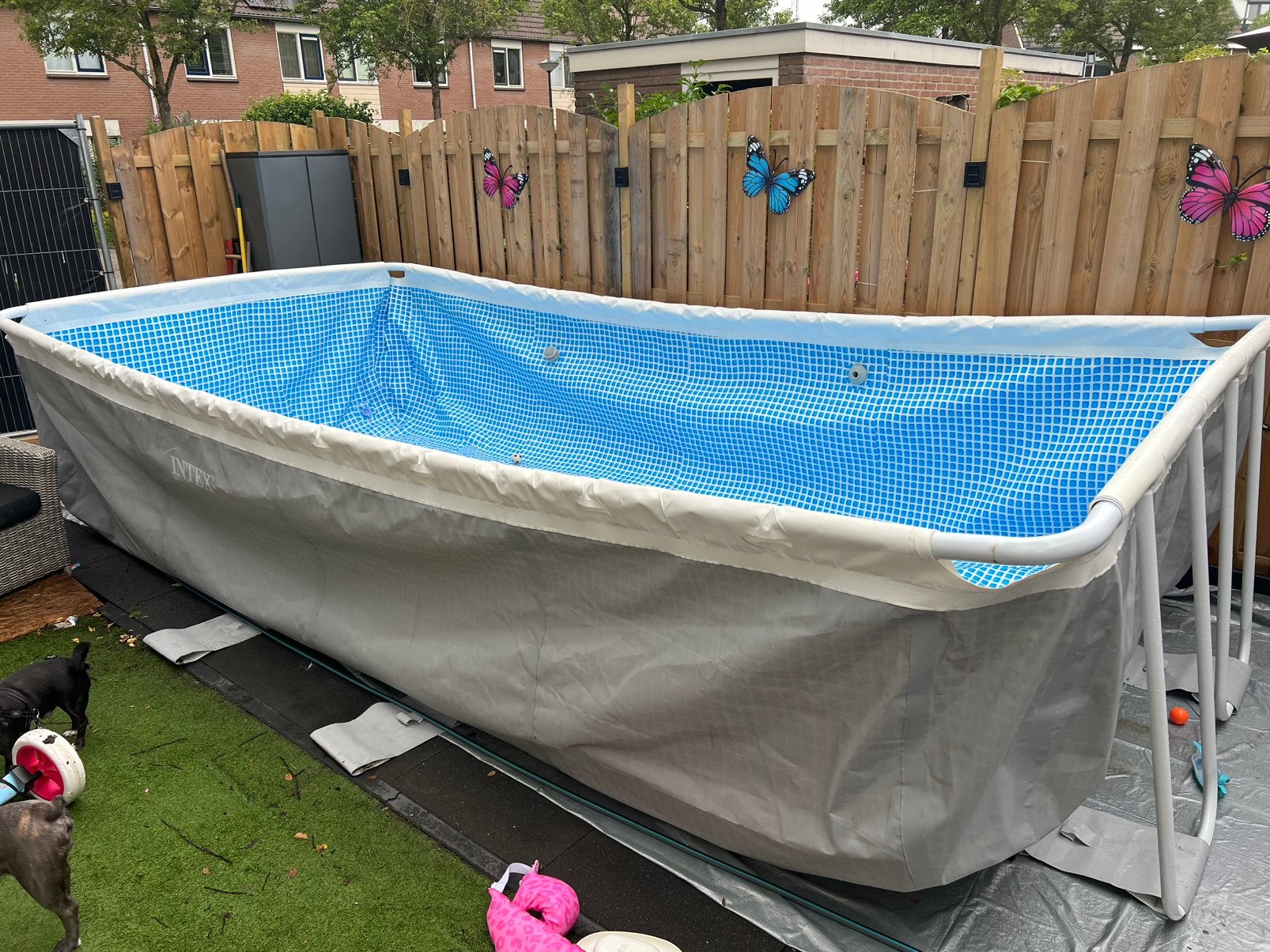 Intex prism frame 488x244x107, Ophalen, 200 tot 300 cm, 80 tot 120 cm, Zo goed als nieuw