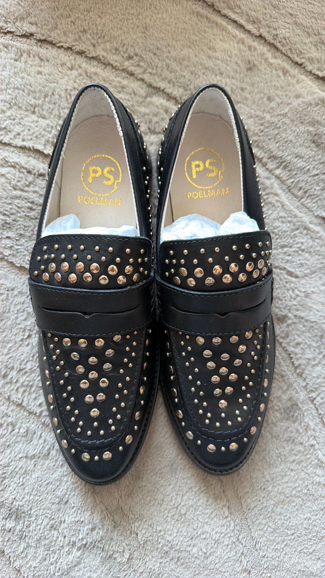 Loafers Poelman maat 39, Ophalen of Verzenden, Nieuw, Zwart, Instappers
