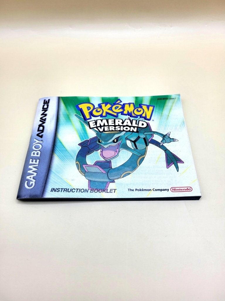 Pokemon Emerald Manual - Game Boy Advance, Nintendo support, 1 speler, Ophalen of Verzenden, Zo goed als nieuw