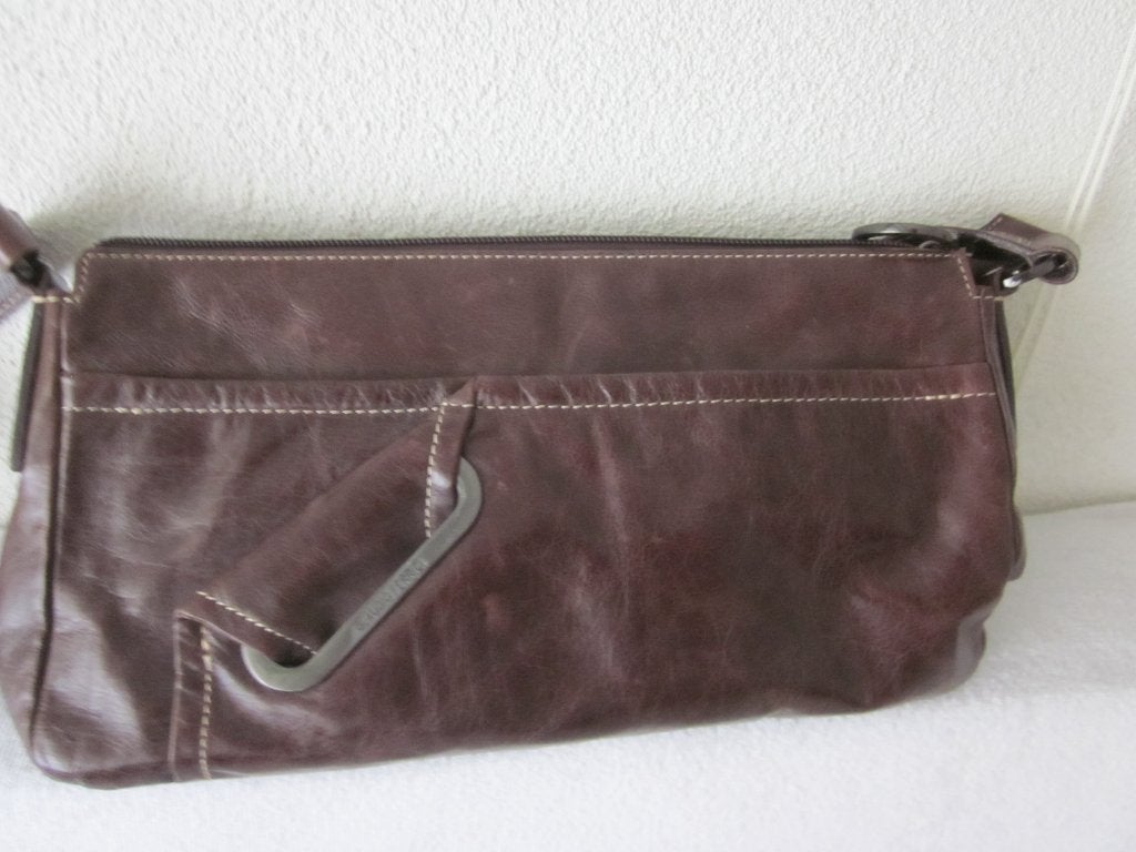 Claudio Ferrici tas met korte schouderband., Overige merken, Gebruikt, Bruin, Ophalen of Verzenden
