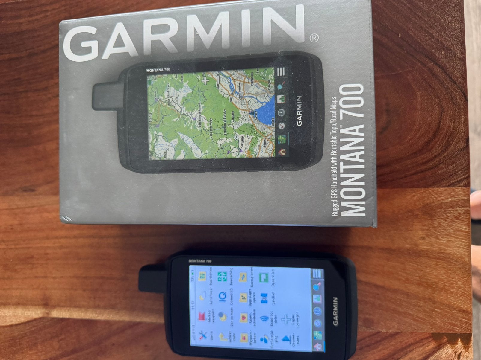 Garmin Montana 700, Ophalen, Zo goed als nieuw