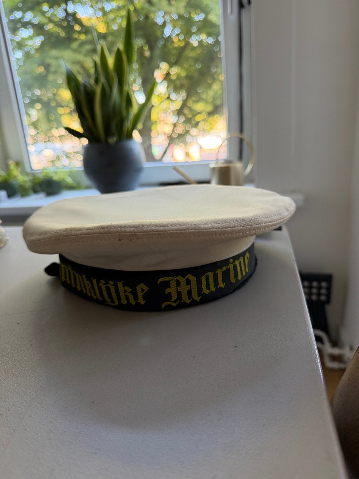 Originele Koninklijke Marine matrozenpet maat 56 – KM, Ophalen of Verzenden, Gedragen, Pet