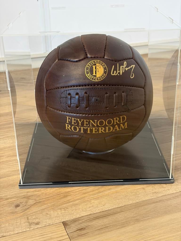 Willem van Hanegem - gesigneerde Feyenoord retro bal, Verzenden, Nieuw, Feyenoord, Overige typen