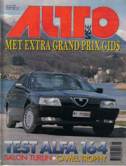 Autovisie 9 1988 : Alfa Romeo 164 3.0 V6 - Camel Trophy, Ophalen of Verzenden, Gelezen, Algemeen