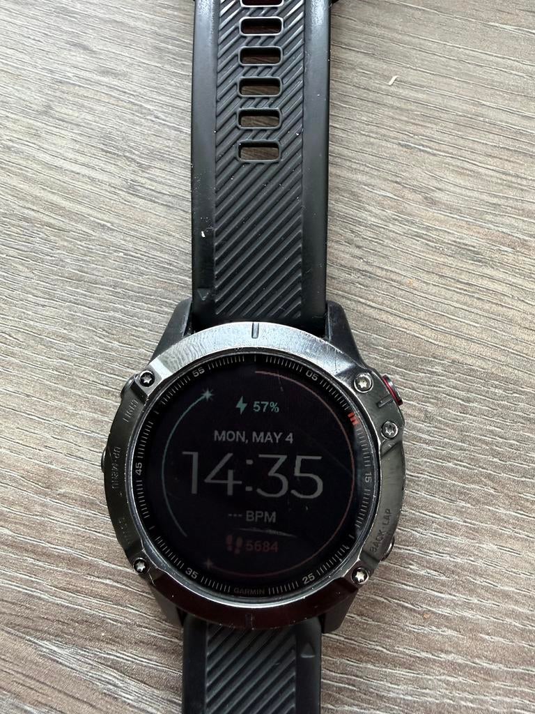 Garmin Fenix 6 Pro - Multisport GPS smartwatch, Gebruikt, Zwart, Ophalen of Verzenden, Waterdicht