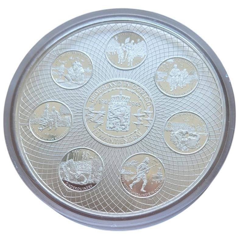 Nederland 1 kilo zilver – Nederland in oorlog, Ophalen of Verzenden, Zilver