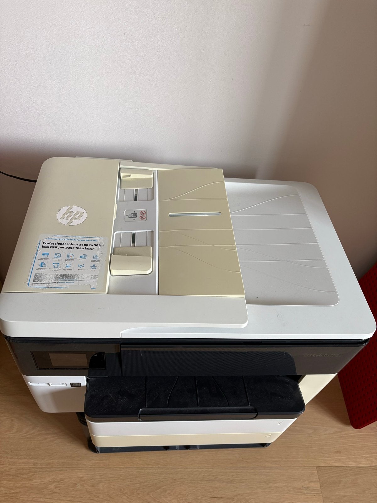 HP OfficeJet Pro 7740 Wide Format All-in-One - Blauwe cartri, Computers en Software, Printers, Ophalen, Gebruikt, Faxen, Inkjetprinter