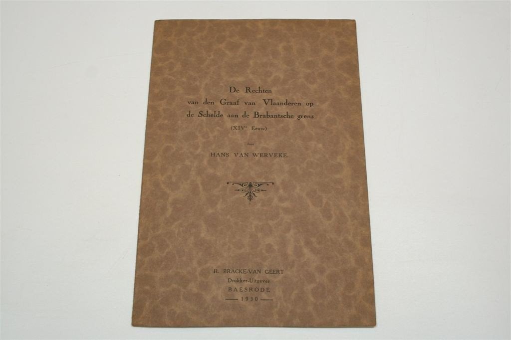 Rechten Graaf van Vlaanderen — Schelde XIVe Eeuw 1930, Ophalen of Verzenden, Gelezen