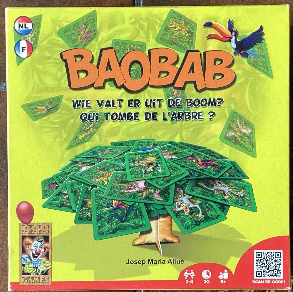 Baobab Kaartspel  999 Games, Hobby en Vrije tijd, Gezelschapsspellen | Kaartspellen, Ophalen of Verzenden, Zo goed als nieuw