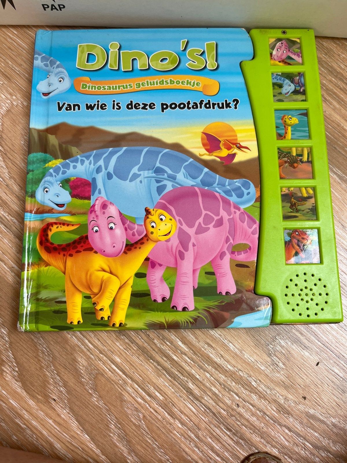 Dino's! Dinosaurus geluidsboekje, Ophalen of Verzenden, Gelezen, Uitklap-, Voel- of Ontdekboek, 2 tot 3 jaar