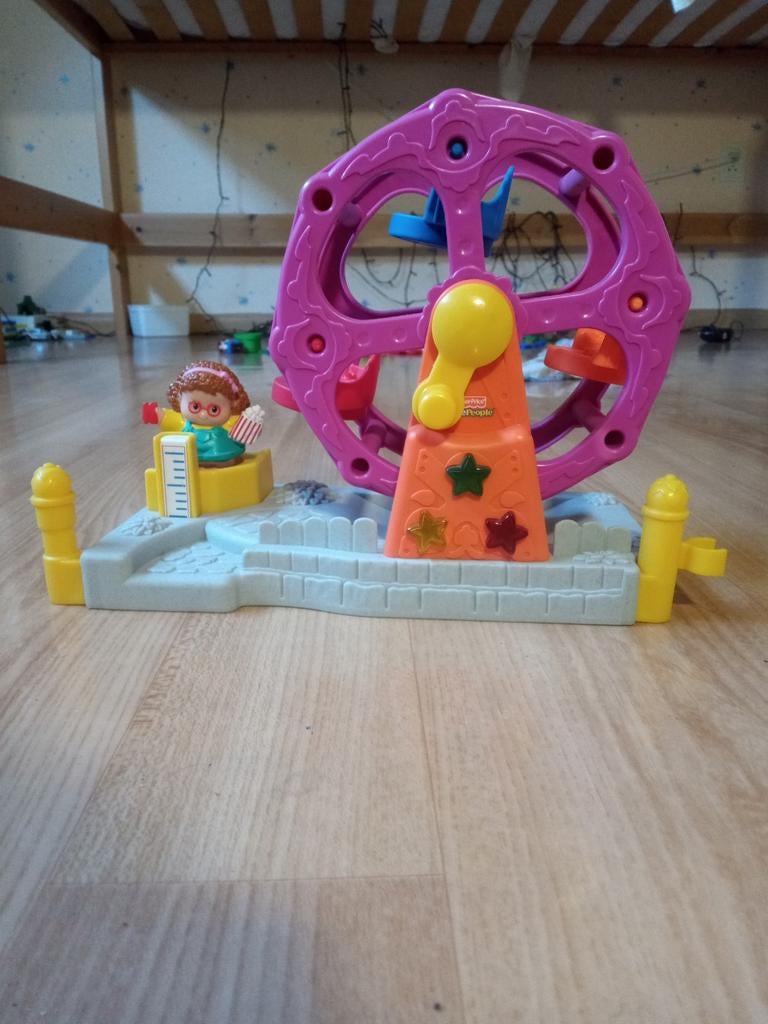 Little People reuzenrad met popje, Ophalen, Gebruikt