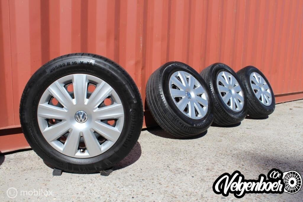 Volkswagen Touran velgen + A-merk zomerbanden | 16 inch, Auto-onderdelen, Banden en Velgen, Gebruikt, 16 inch, Banden en Velgen