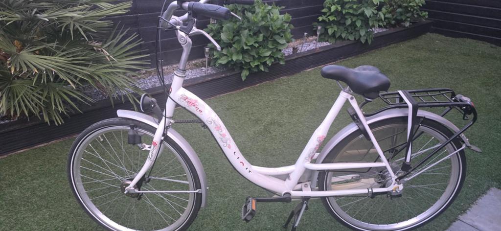 Witte Moederfiets - Ideaal voor Ouders, Fietsen en Brommers, Fietsen | Dames | Moederfietsen, Velgrem, Dubbele standaard, 0 zitjes