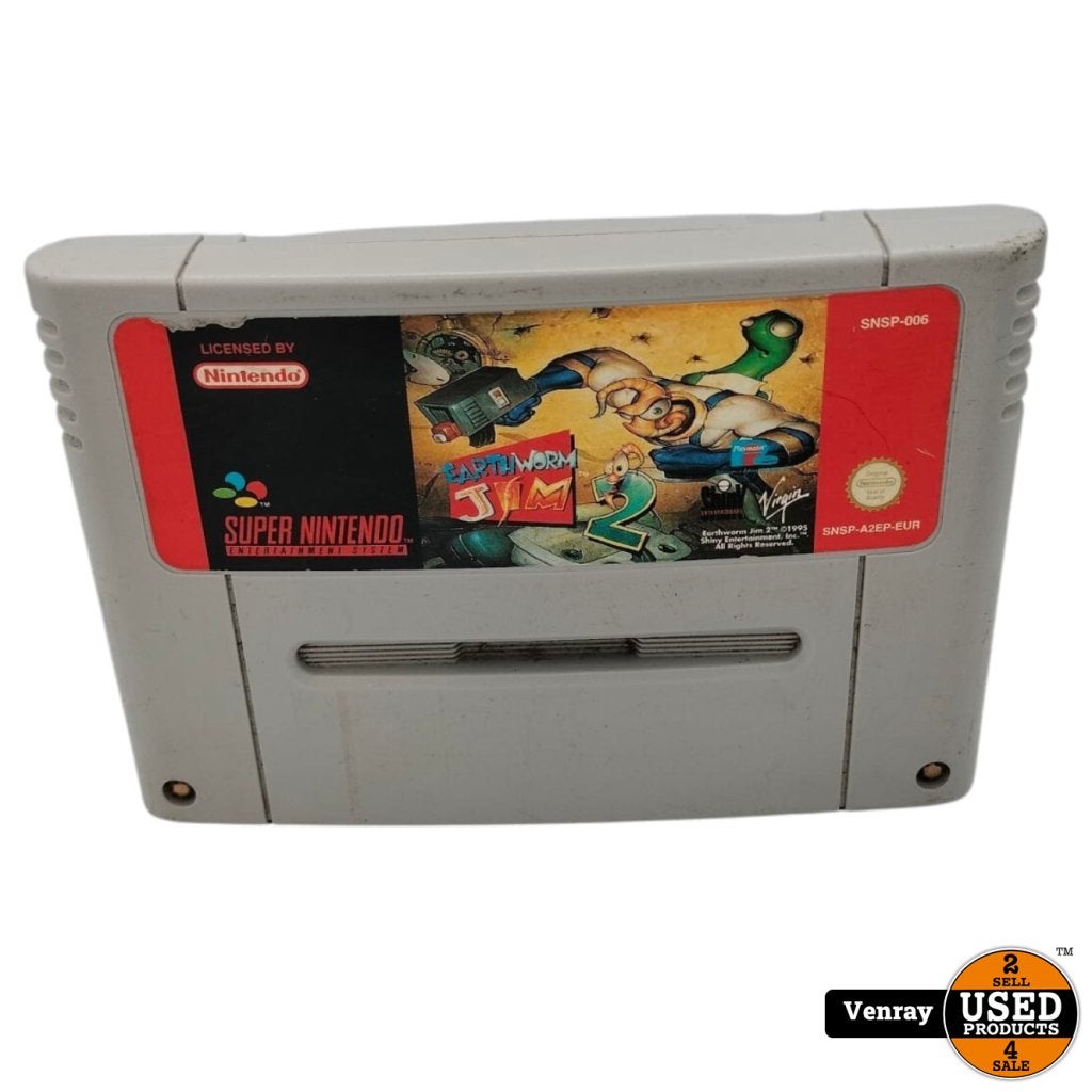 Super Nintendo Game: Earth Worm Jim 2, Spelcomputers en Games, Games | Nintendo Super NES, Nintendo, Gebruikt, Support@nintendo.com