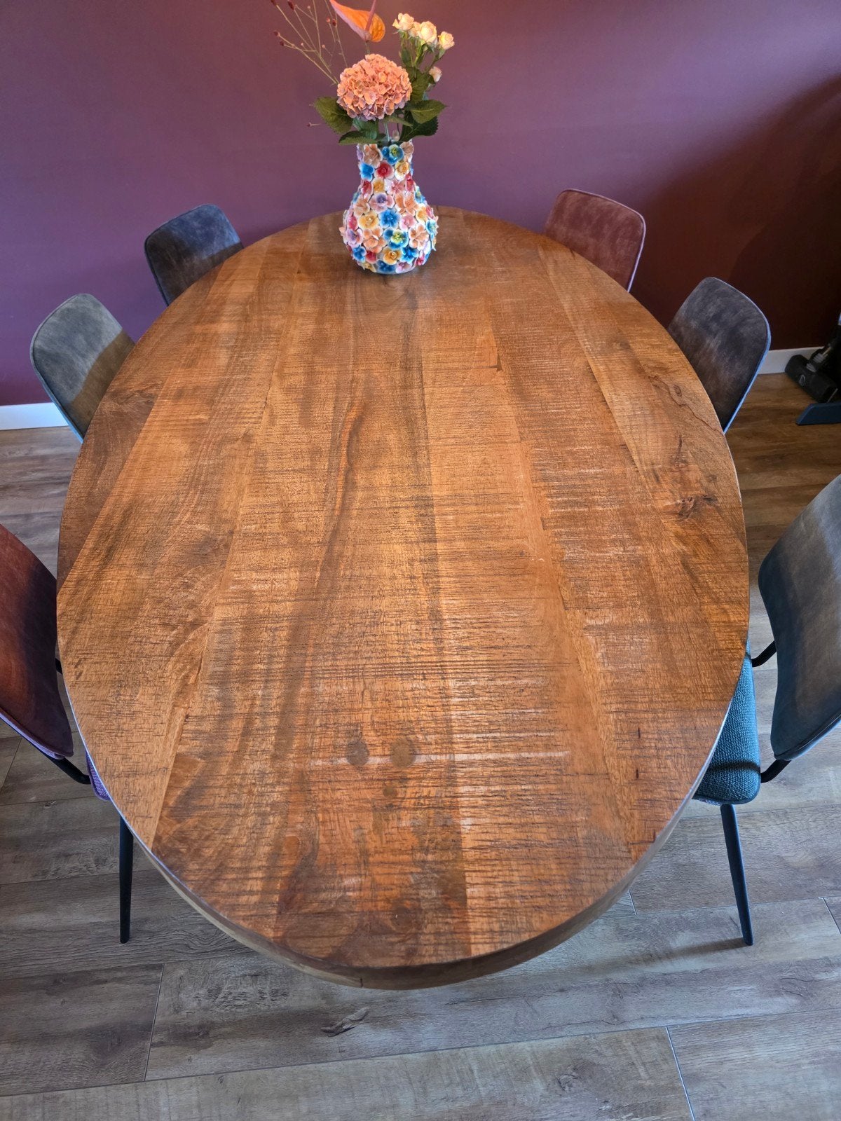 eettafel ovaal, Ophalen, 100 tot 150 cm, 200 cm of meer, Vijf personen of meer